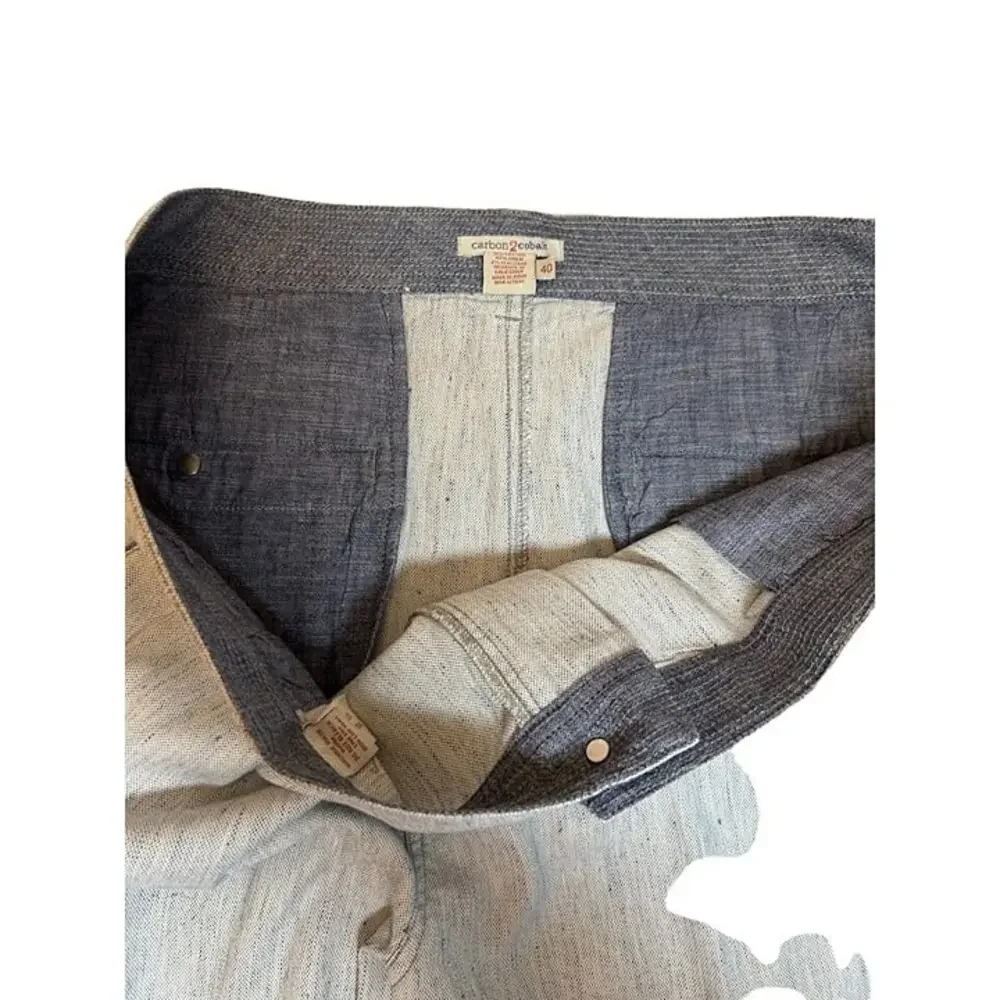 Carbon2Cobalt Mens Linen-Blend Shorts - Size‎ 40 - Casual Summer Wear